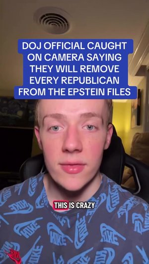 🚨 Hidden camera: DOJ official says Epstein files will “redact every Republican” and Maxwell was move...