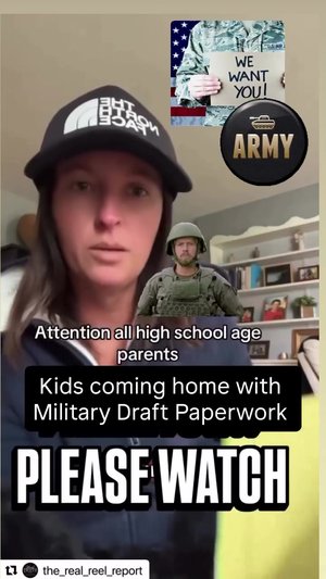 Kids being sent home from school with draft papers ‼️‼️‼️‼️