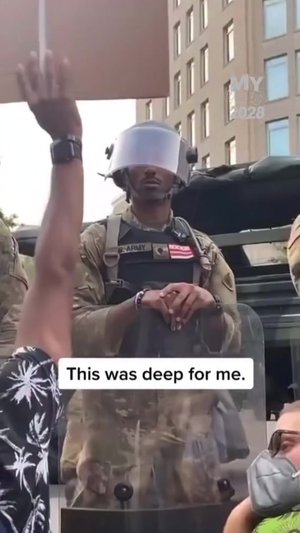 The people in military uniform walking through our cities are not our enemy.
They are sons, daughter...