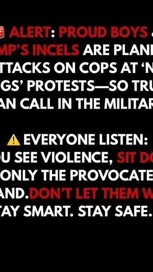 UPDATE: SIT DOWN as in stand down stray away from any violence you see THEY WILL BLAME IT ON YOU THE...