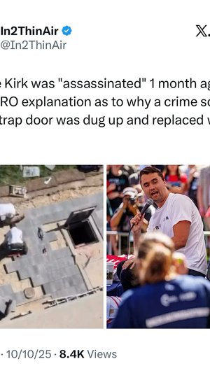trap door found at charlie kirk crime scene