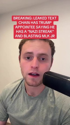 BREAKING: Another racist text chain leaked to Politico. Now, a Trump appointee caught saying he has ...