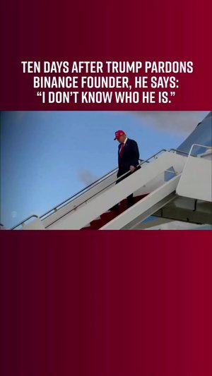 Tonight on 60 Minutes: Ten days after granting a full pardon to Changpeng Zhao (aka “CZ”), founder o...